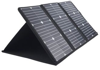 Có thể gập lại bảng điều khiển năng lượng mặt trời màu đen tấm pin mặt trời 30mm * 25mm độ dày khung nhôm