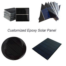 Tùy chỉnh thực hiện bảng điều khiển năng lượng mặt trời nhỏ, Epoxy Resin Panel năng lượng mặt trời cho Led Garden Light Battery