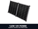 Bộ dụng cụ cắm trại tấm pin mặt trời bằng kính có thể gập lại 160W 200W 400w