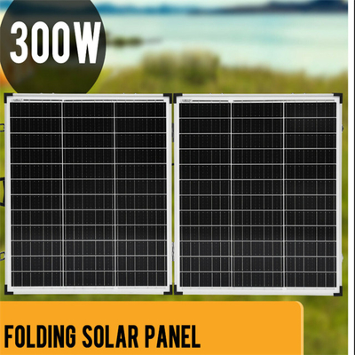 Bộ dụng cụ cắm trại tấm pin mặt trời bằng kính có thể gập lại 250W 300W 400w
