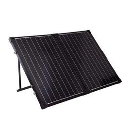 Tấm năng lượng mặt trời màu đen 120 Watt / Bảng điều khiển năng lượng mặt trời có thể gập lại với tay cầm bằng kim loại