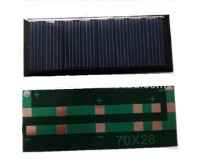 Bảng điều khiển năng lượng mặt trời nhựa Epoxy mini 2V 0,6W với dây Bảng silicon đa tinh thể Tự làm pin năng lượng mặt trời