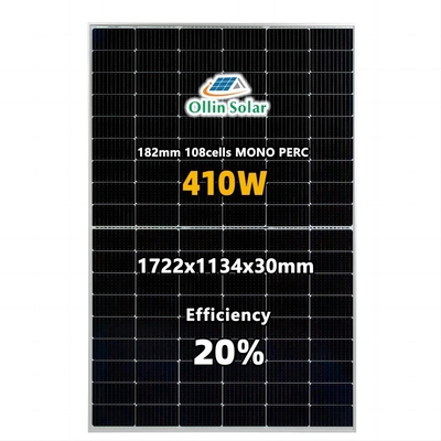 Mua Bảng điều khiển năng lượng mặt trời quang điện Full Black Mono Perc 9bb PV cho hệ mặt trời gia đình online manufacture