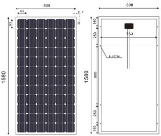 Mua Mô-đun năng lượng mặt trời đơn tinh thể 190 Watt cho lưới - Hệ thống phát điện được kết nối online manufacture