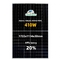 Bảng điều khiển năng lượng mặt trời quang điện Full Black Mono Perc 9bb PV cho hệ mặt trời gia đình