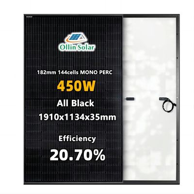 445W 450W 455W 460W Mono Solar Panel Half Cell Bộ pin mặt trời cho gia đình